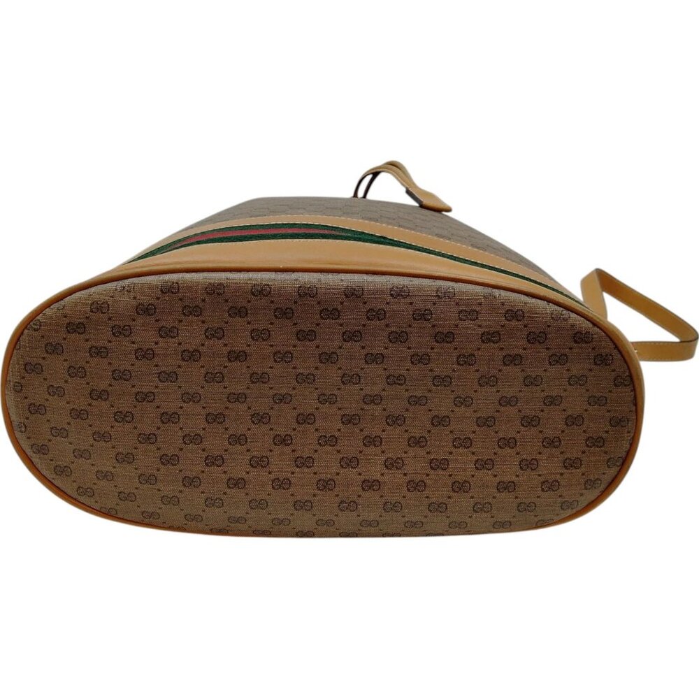 758535BV (X6) Gucci Shoulder Bag Sherry Line Brown PVC - Picture 4 of 9